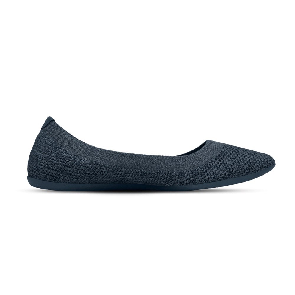 Allbirds Women\'s Tree Breezers - Flats Navy - UDR481360